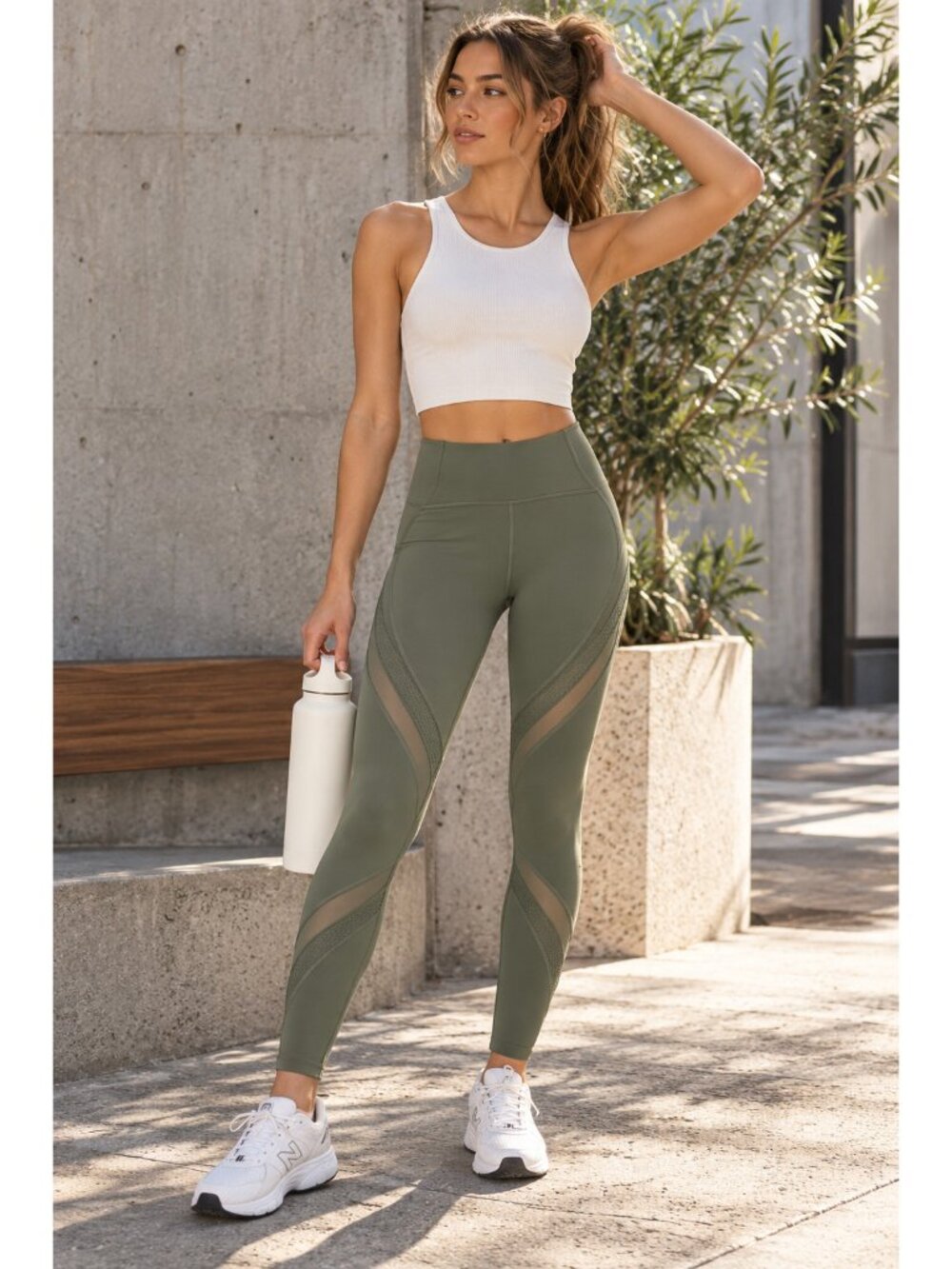 Lululemon Bootcamp Ready Tight 25" Green Everlux Mesh Leggings RARE High Rise 4